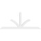 Ekena Millwork Richland Architectural Grade PVC Gable Bracket, 84"W x 35"H x 2"D x 4"F, 10/12 Pitch GBP084X35X0204RIC00 - alternate 5